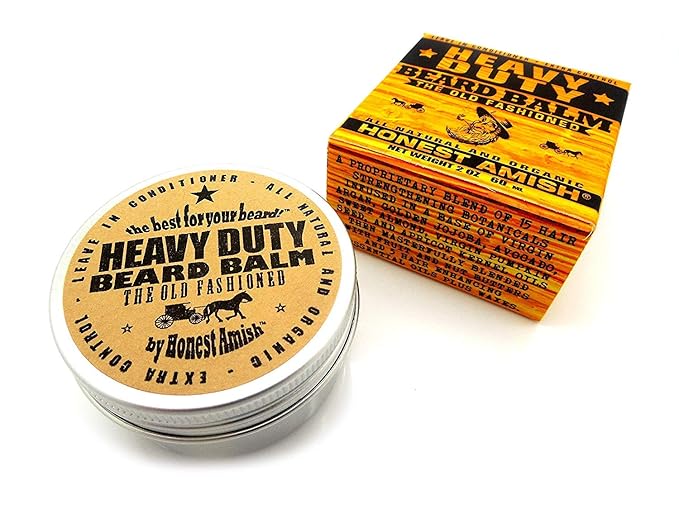 Honest Amish - Heavy Duty Beard Balm - 2 Ounce - Beard Conditioner