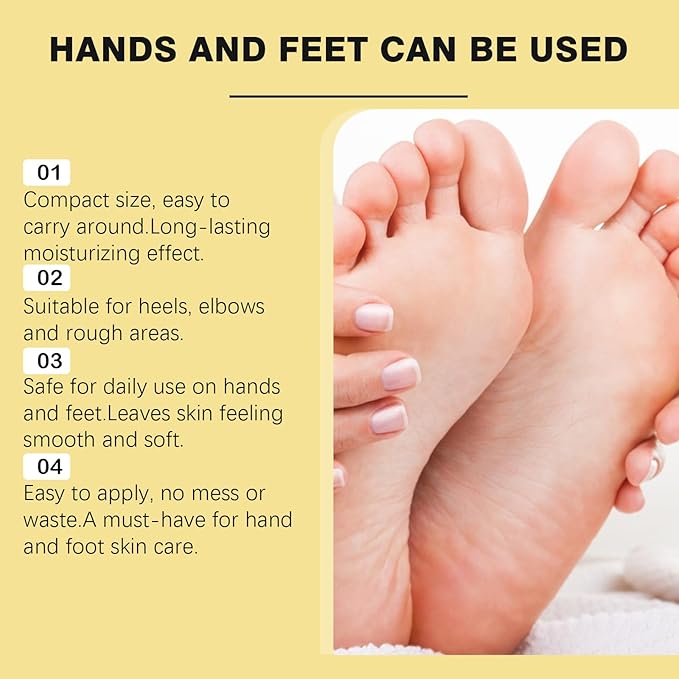 60% Urea Cream with 2% Salicylic Acid Foot Balm, Portable Hand Cream, Foot Cream for Dry Cracked Heels and Feet Hand, Urea Heel Care Stick Callus Remover & Skin Softener, 1oz*2