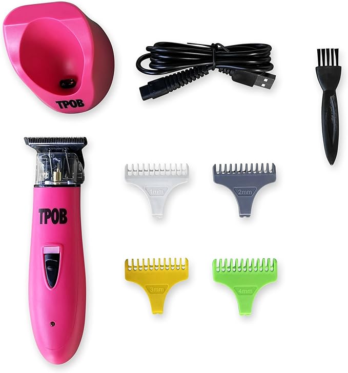 TPOB Ghost X Beard Trimmer Hair Clippers for Men, Professional Hair Trimmer T-Blade Trimmer Cordless Rechargeable Edgers Clippers Electric Beard Trimmer Shaver (Ghost X Candy)