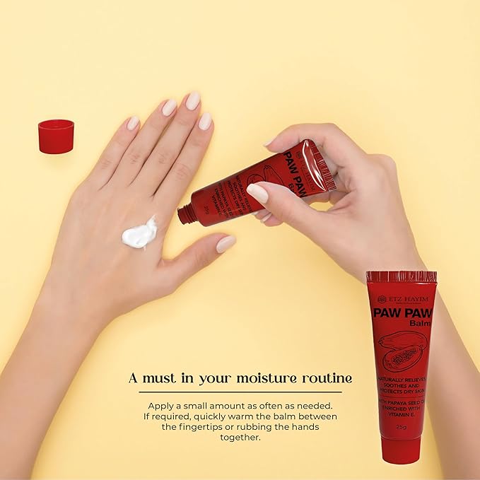 Paw Paw Ointment 25g - Pack of 6 Multi-Purpose Balm, for Lips, Skin, Hair, Cuticles, Nails and Beauty Finish. Made in Australia. Papaw enriched with vitamin E.