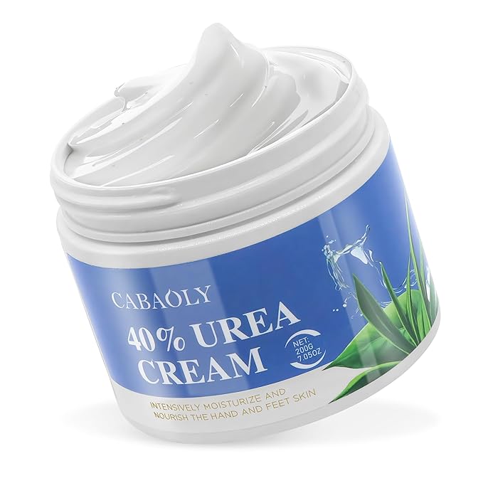 Urea Cream 40 Percent for Feet Maximum Strength, Urea Foot and Hand Cream with Powerful Hydration for Dry Skin, Cracked Heels, Deeply Moisturizing for All Skin Types 7.05oz