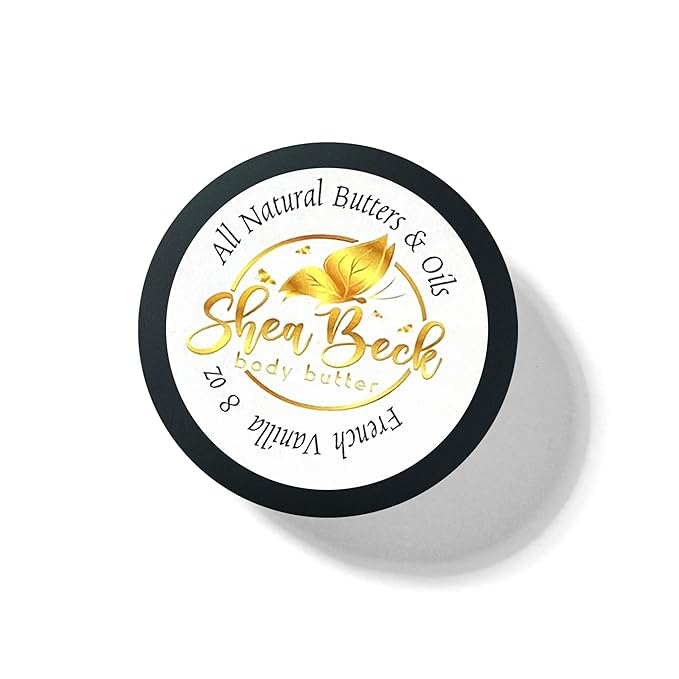 Body Butter Blend: Natural Shea, Cocoa, & Mango w/Jojoba Oil for Radiant Skin and Beard | Moisturizing (8 Oz, French Vanilla)