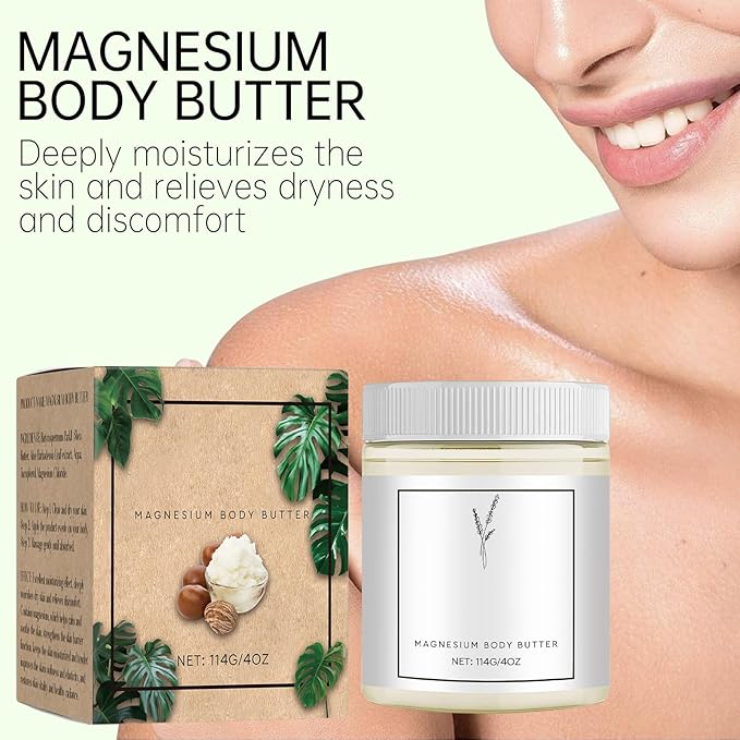 Mama-Bear Neuropathy Cream, Magnesium Body Butter, Magnesium Cream for Neuropathy, Deeply Moisturizes Skin, Keep Soft Smooth (2PCS)