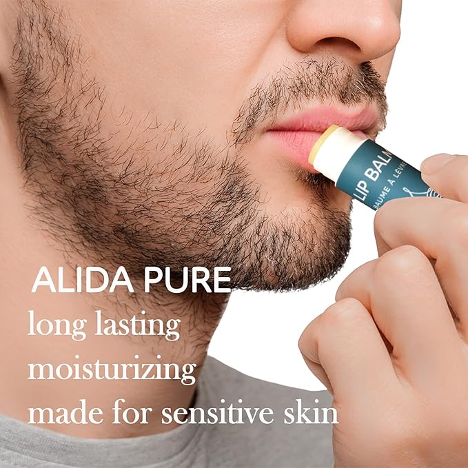 ALIDA PURE Eucalyptus Mint Lip Balm Collection, Vegan, Lip Balm, Beeswax Free, with Avocado Oil, Organic Jojoba Oil, and Vitamin E, Natural Moisturizer for Dry, Chapped Lips, 3 Tube Set