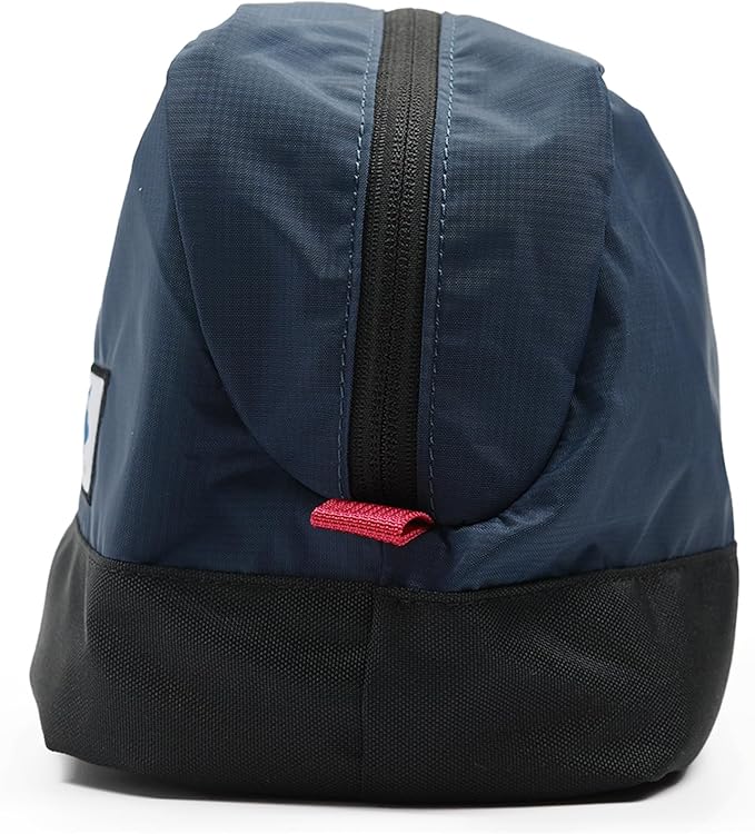 Travel Toiletry Bag 8L, Large Packing Cube with Waterproof TPU Wet/Dry Compartment (03 Blue Abyss)