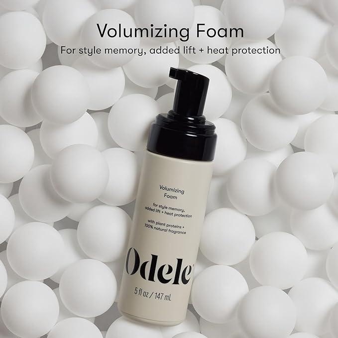 Volumizing Foam Hair Styler for Heat Protection, Added Lift, and Straight to Wavy or Fine to Medium Hair Types, 5 Fl Oz