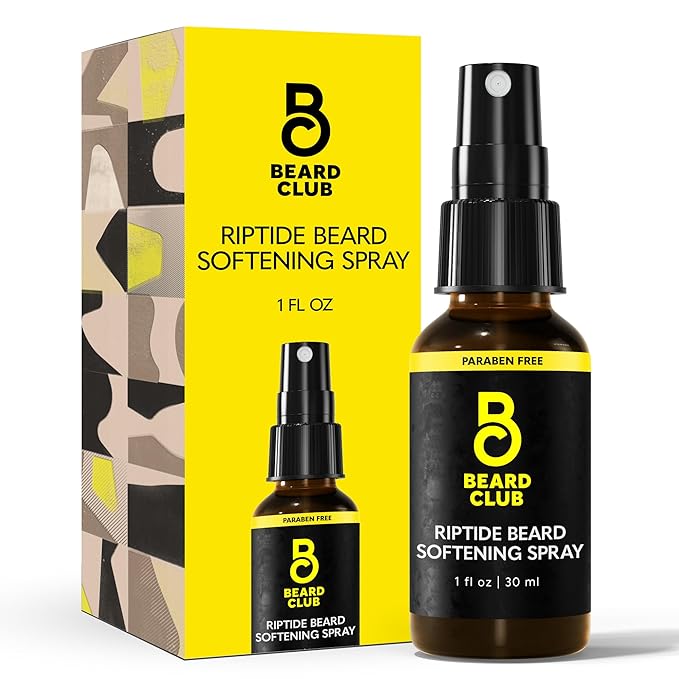 The Beard Club Riptide Beard Softening Spray by Beard Club - Nourishing & Styling Formula for Enhanced Beard Growth, Softness & Shine - Enriched with Natural Ingredients for Healthy Facial Hair