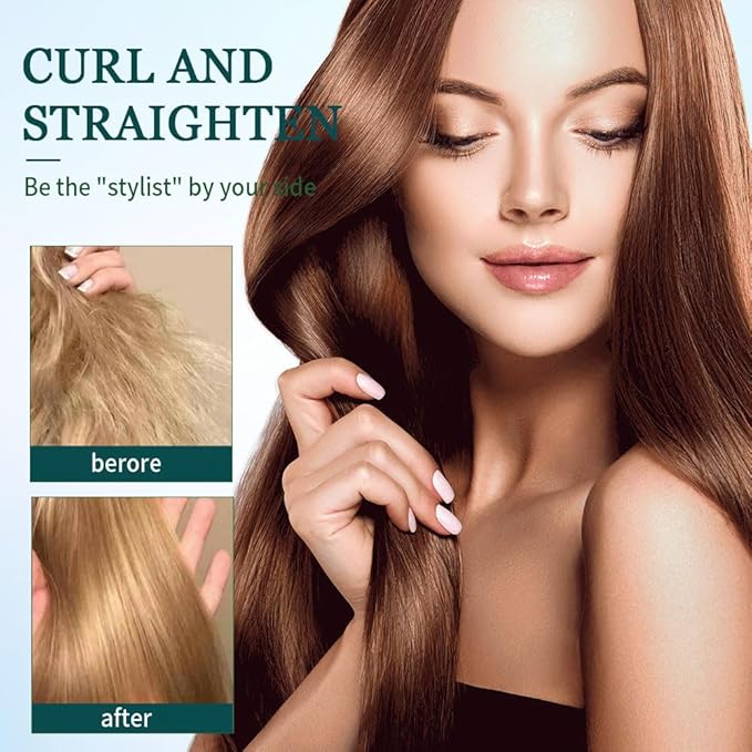 2025 New Mini Dual-Purpose Curling Iron, 2-in-1 Curling Wand Flat Iron Hair Straightener, Travel Curling Iron for All Hair Types (Pink)