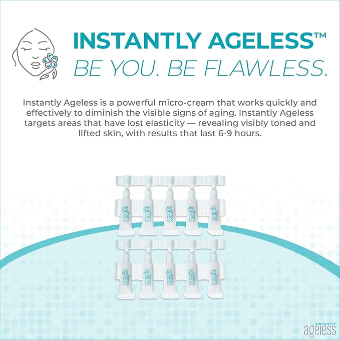 Instantly Ageless Facelift - Instant Eye Bag Remover Puffiness - 10 Vials - Instant Under Eye Bags Remover - Wrinkle Tightener - Instant Wrinkle Remover for Face Instant Lift