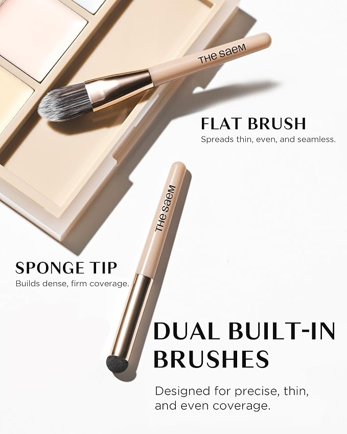 THESAEM Cover Perfection Concealer Palette 02 Cover&Light - Multi Use 6 Colors Correcting Conceal Palette - for Dark Circles, Imperfections, Face Tone Corrector, Ideal for Fair to Light Skin