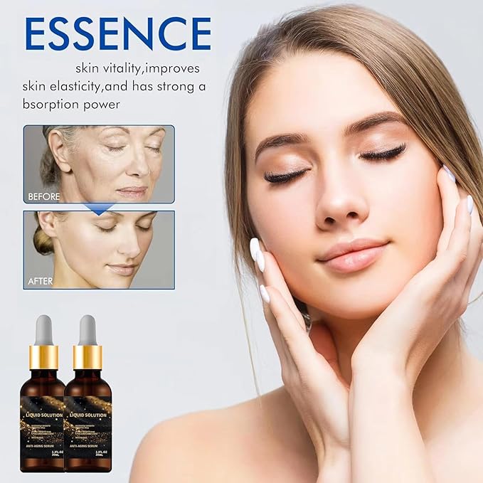 Olavita Face Serum, Liquid Solution anti Aging Serum, Anti Aging Face Tightening, Boost Skin Collagen, Reduce Wrinkles & Plump Skin. 3pcs