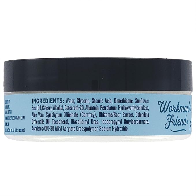 WORKMAN'S FRIEND Superior Healing Foot Cream - Intense Moisturizer - Heals Extremely Dry & Cracked Skin - 2.5 ounce