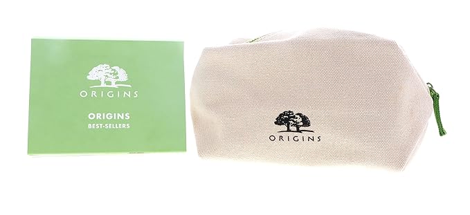 Origins Best Sellers Best Skin 5-Pieces Set: Soothing Treatment Lotion 100ml + Gel Moisturizer 30ml + Face Wash 30ml + Serum 15ml + Charcoal Mask 15ml 5pcs+1bag