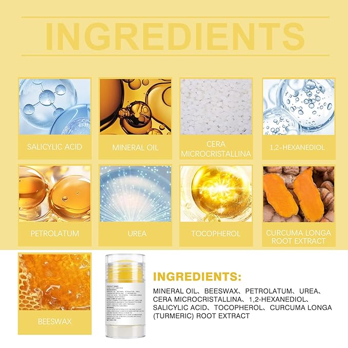 60% Urea Cream with 2% Salicylic Acid Foot Balm, Portable Hand Cream, Foot Cream for Dry Cracked Heels and Feet Hand, Urea Heel Care Stick Callus Remover & Skin Softener, 1oz