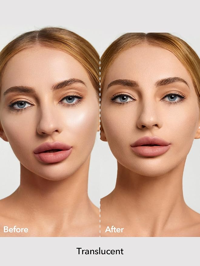 SHEGLAM Baked Glow Setting Powder Oil Control Loose Face Powder Translucent Pore-Less Flawless Smooths Fine Lines Glowy Powder - Translucent