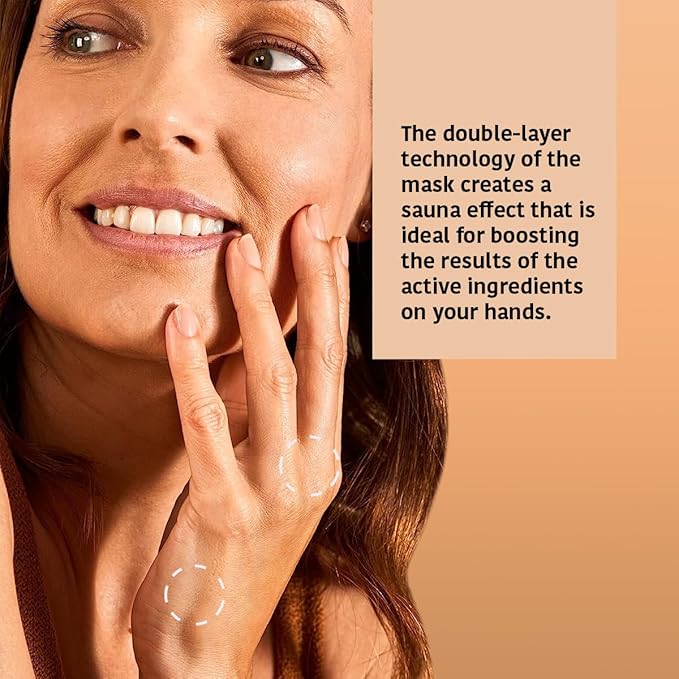 IROHA NATURE Repairing Hand Mask Gloves | 15 Pairs | Peach & Shea Butter | Hydration & Repair for Damaged & Cracked Hands | Vegan & 93% Natural Ingredients