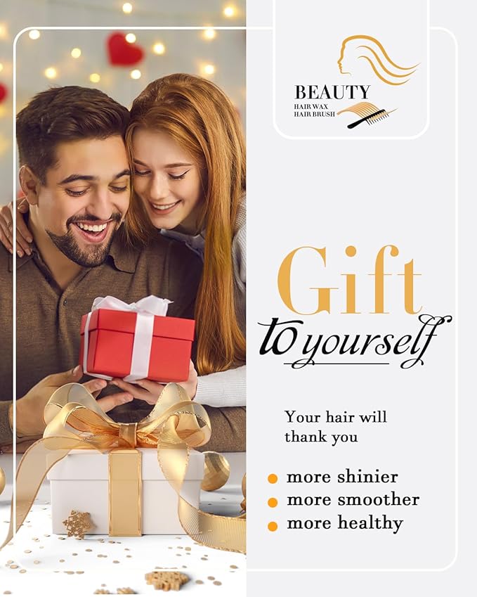 Hair Wax Stick - Slick Back Hair Brush Set 6Pcs, Wax Stick for Hair Flyaways, Bun Accessories, Non-greasy Styling Cream for Women, Kids & Teen Girls