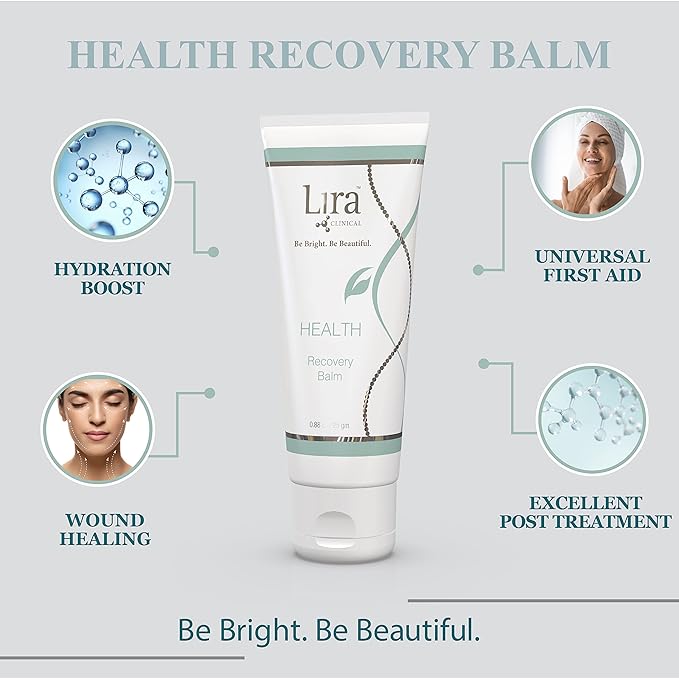 Lira Clinical HEALTH Recovery Balm - Post-treatment Ultra-hydrating Balm - with Aloe Vera, Vitamin A & E - for Normal, Sensitive, Dry Skin - 1 fl oz