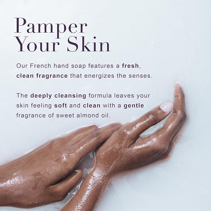 A LA MAISON de Provence Fresh Sea Salt Liquid Hand and Body Soap (Pack of 2) With Olive Oil, Coconut Oil and Vitamin E, 16.9 fl oz Each