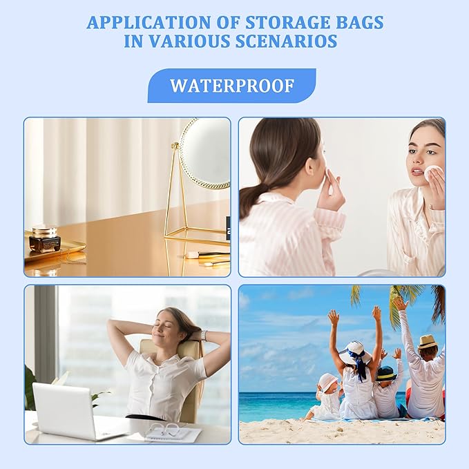 TPU Holographic Pink Makeup Bags Clear Travel Storage Bag Toiletry Pocket Portable Zippered Iridescent Pouch Waterproof Cosmetic Gift Bags for Women