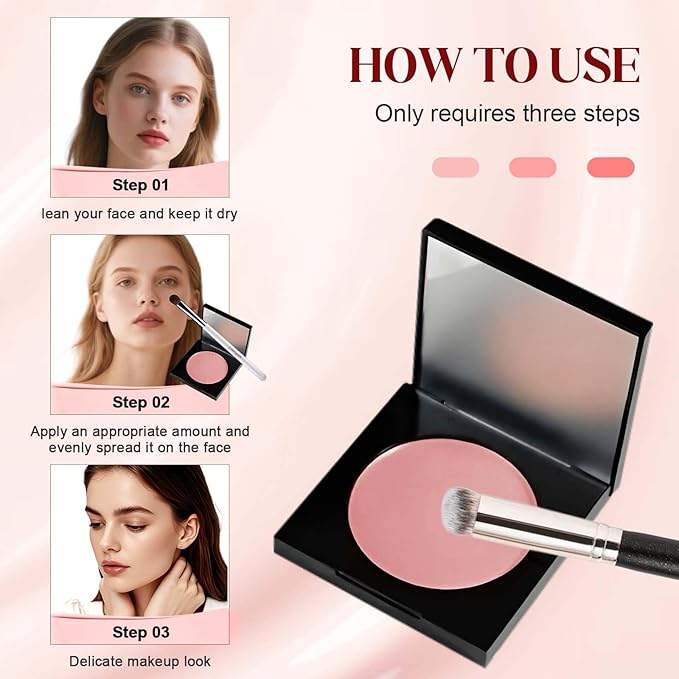 Colored CC Undereye Corrector, Eye Concealer Undereye Color Corrector for Dark Circles, Clay Neutralizing Makeup Under Eye Hydrating Concealer with Brush (Pink, Small)