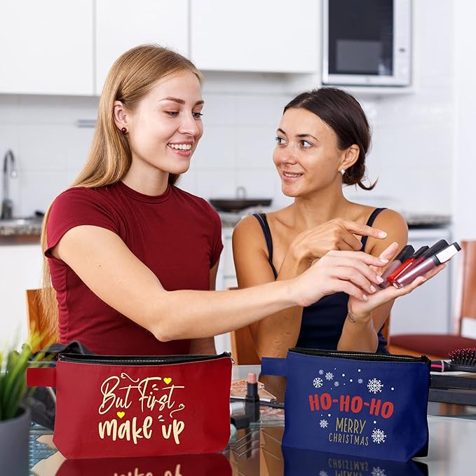 Reginary 60 Pieces Canvas Makeup Bags Bulk Cute Travel Cosmetic Pouch Multipurpose Blank Small Toiletry Bag DIY with Zipper for Women Teens Operation Christmas Gifts Items, 15 Colors(8.6 x 5 x 2 Inch)