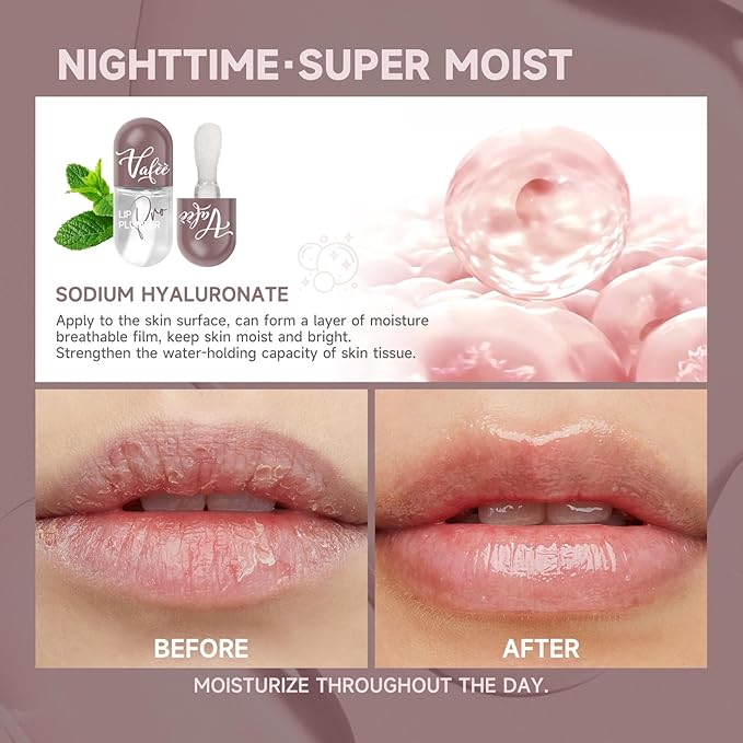 Lip Plumper by Vafee, Natural Lip Plumper and Lip Care Serum, Lip Enhancer for Fuller, Lip Mask, Beautiful Fuller, Hydrating & Reduce Fine Lines (A-02#PLUS Yellow) (A-02#PLUS Yellow)