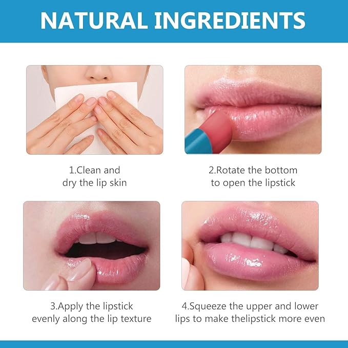 Thrives Lip Tint Hydrating,Strength Hydrating Lip Tint,Strong Moisturizing Effect Tinted Lip Balm Hydrating, Natural Ingredients Sheer Moisture Lip Tint (2PCS)