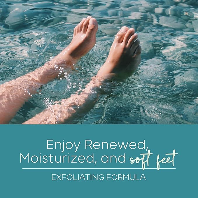 Sea Salt & Aloe Foot Masks - Moisturizes & Exfoliates Dry, Cracked Feet, Hydrating Foot Mask - Dermatologist Tested Korean Skincare - Clean Beauty, Cruelty-Free - 3 Pairs