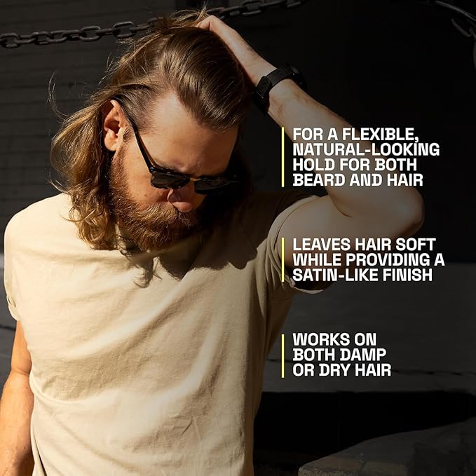 Beardbrand Beard Styling Paste - Medium Hold and Natural Look Hair Paste for Men | Versatile Hair Styling Cream - Sandalwood & Cedar Scent - 56 grams