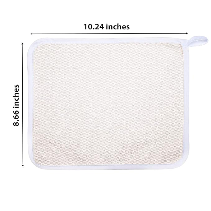 PARADISO Evriholder Soft-Weave Exfoliating Wash Cloths Dual-Textured for Face and Body, Pack of 5