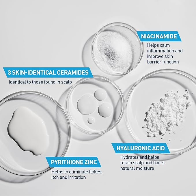 CeraVe Hydrating Anti Dandruff Shampoo and Conditioner Set, Pyrithione Zinc Dandruff Treatment With Ceramides, Hyaluronic Acid & Niacinamide, Helps Elimanate Flakes & Reduce Itchy Scalp