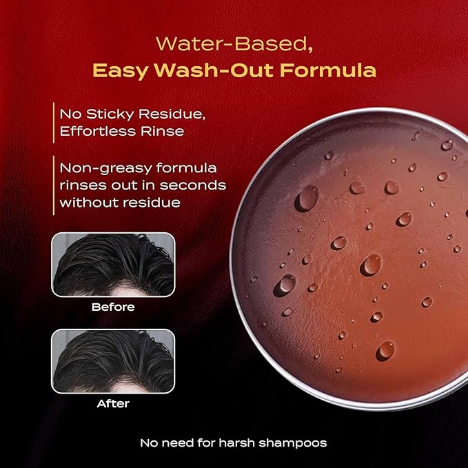 Far East Hard Pomade - Water Based Hair Styler with Extra Firm Hold & Medium Shiny Finish - Humidity Resistant Grooming Pomade for Men - 4 Oz