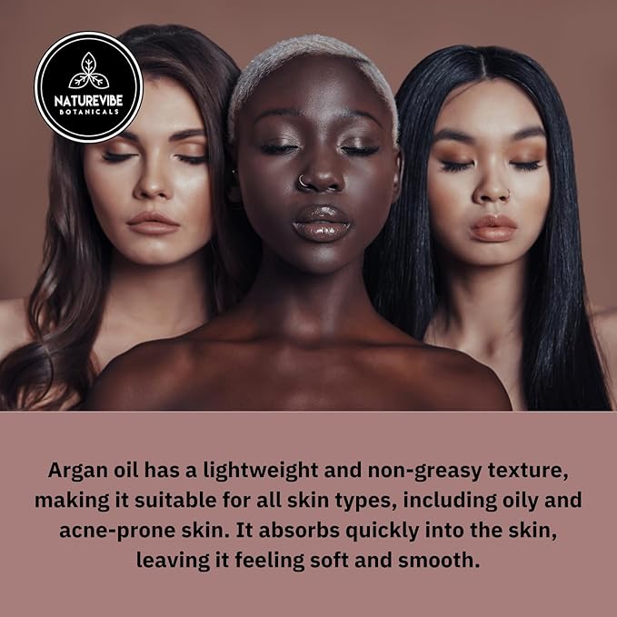 Naturevibe Botanicals Argan Oil 32oz and Castor Oil 32oz | Oil Combo