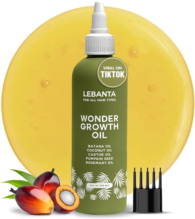 Batana Oil For Hair Growth - 100% Pure, Raw & Natural Blend With Organic Castor, Pumpkin Seed, Coconut and Rosemary Oil - Thicker, Stronger Hair For Men & Women Scalp (1 Pack)