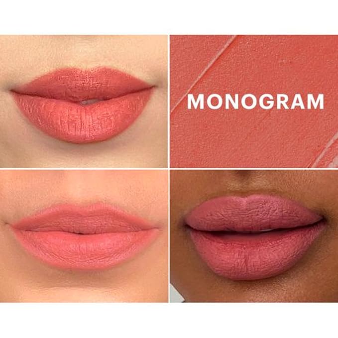 Glo Skin Beauty Suede Matte Lip Crayon (Monogram) - Longwearing Formula Stays On All Day, With Conditioning Shea Butter + Mango Seed Oil for a Velvety Smooth Finish