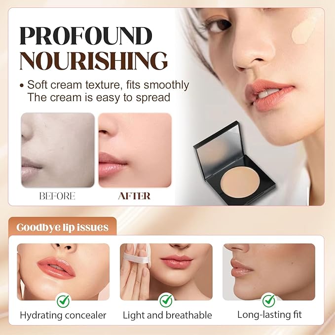 Colored CC Undereye Corrector, Eye Concealer Undereye Color Corrector for Dark Circles, Clay Neutralizing Makeup Under Eye Hydrating Concealer with Brush (Medium-Tan & 3 Brushes, Small)