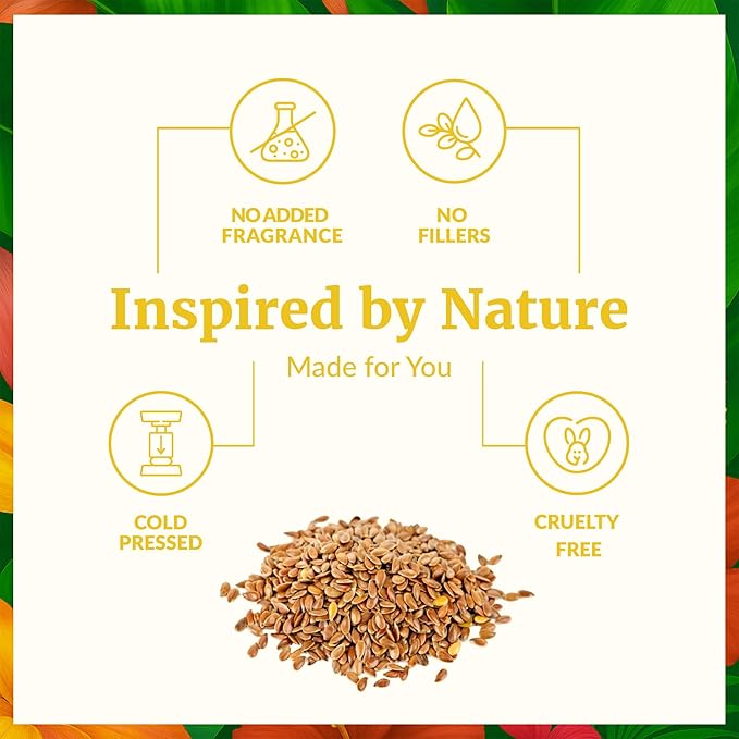 SVA Flax Seed Oil Organic - 16 Fl Oz – 100% Natural Cold Pressed Organic Flax Seed Oil - for Face, Skin Care, Hair Care, Scalp Massage & Body Massage – Carrier Oil