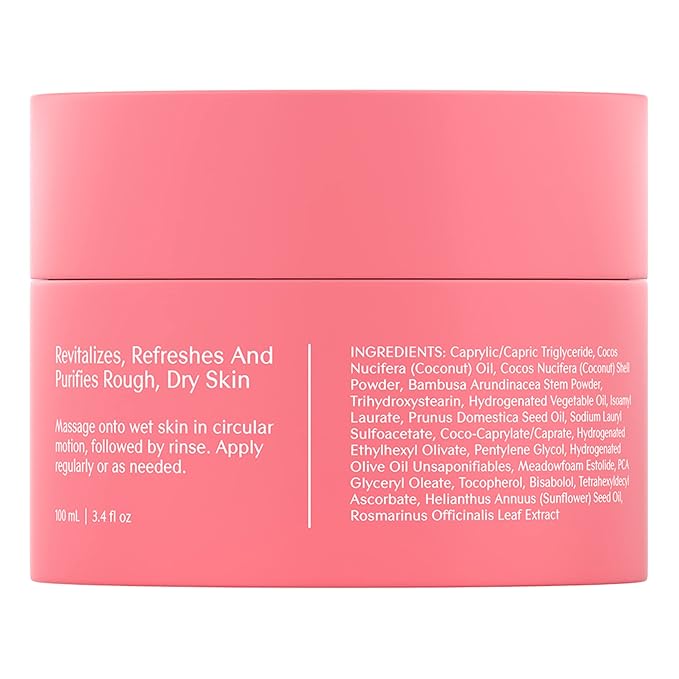 Bare August Foot Scrub - Pure & Natural Exfoliating Treatment - Soothes Skin, Softens Calluses, Eases Dry Cracks, Removes Dead Skin For Soft, Smooth Feet - Pedicure Care For Women & Men - 3.4 fl oz