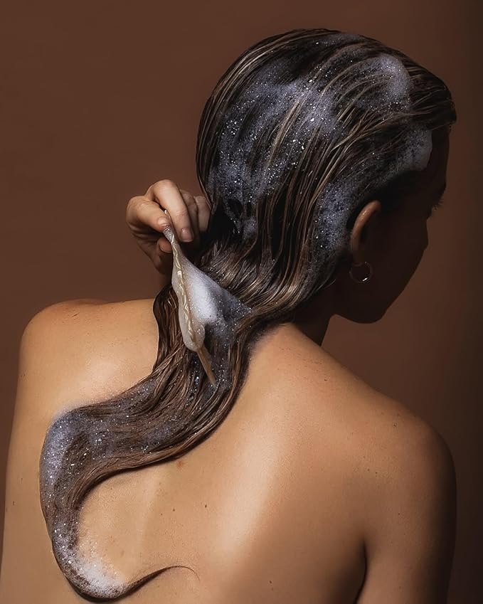 ARETÉ Detoxifying Herbal Hair Wash + Dandruff Shampoo for Men + Women, Apple Cider Vinegar and Volcanic Ash Clarifier, Sage and Birch Purifying Scalp Cleanser, Organic Ingredients + Made in USA, 8.5oz