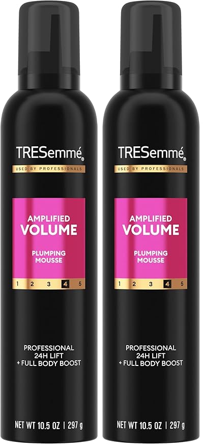 TRESemmé Plumping Mousse Total Volume for 24H Lift and Body with Pro Lock Technology 10.5 oz (Pack of 2)