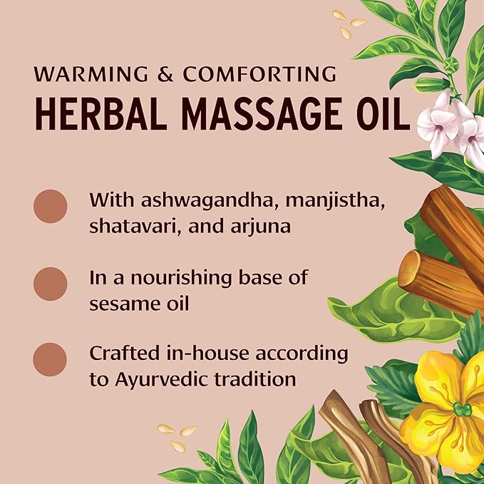 Banyan Botanicals Mahanarayan Oil – 99% Organic Ayurvedic Massage Oil – Penetrating Herbal Oil Used to Warm, Comfort, and Soothe Joints and Muscles – 2 oz. – Non GMO Sustainably Sourced Abhyanga Oil