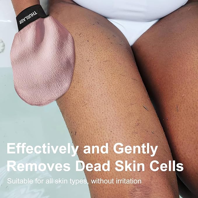 Korean Exfoliating Mitt, Deep Exfoliating Glove, 3pc Body Exfoliator Glove, Body Exfoliator Scrubber, Bath Shower Scrub Gloves, Self Tan Remover, Smooth Skin, Keratosis Pilaris Removal