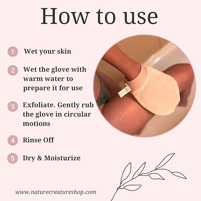 – Vegan Silk Exfoliating Glove (2pcs) for Face, Body, and Hands | Natural Body Scrubber for Dead Skin Removal | Exfoliating Mitt Eco-Friendly, Perfect for Spa, Bath, and Shower