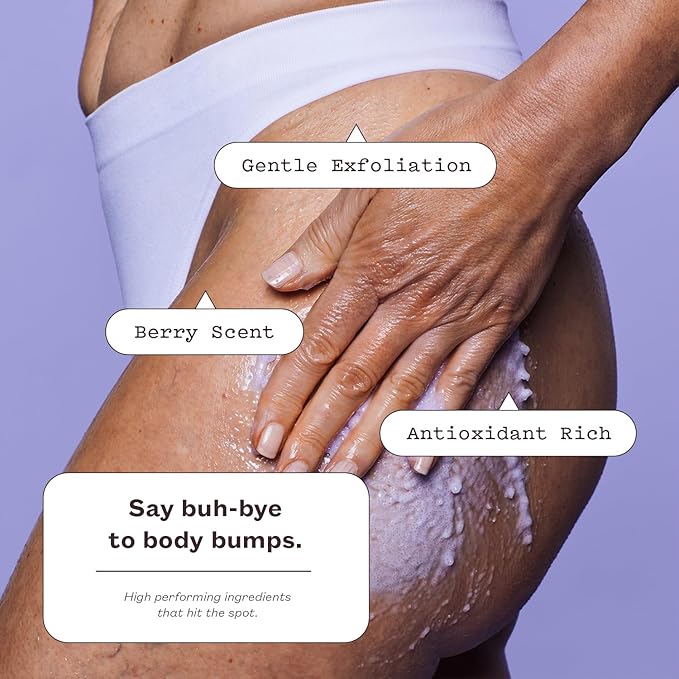frank body Niacinamide Body Scrub | Gentle Exfoliating Body Scrub with Berry Extracts & Green Tea | Helps to Fight Breakouts & Dryness | Vegan & Cruelty Free | Berry Scent | 250 g/8.82 oz