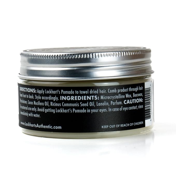 Lockhart’s Heavy Hold - Handcrafted Pomades for Men - World's Strongest Oil Based Pomade - Humidity & Sweat Proof - Low Shine, Heaviest Hold - Coco Vanilla Scent, (3.4oz.)