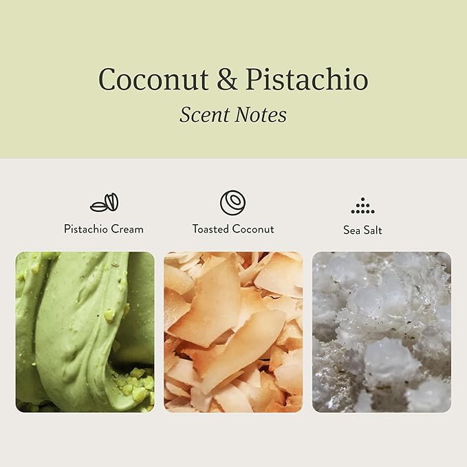 Drift Car Air Freshener - Wood Fragrance - Automotive Odor Eliminator - Long Lasting Scent - Scent Refill - Coconut & Pistachio Starter Kit