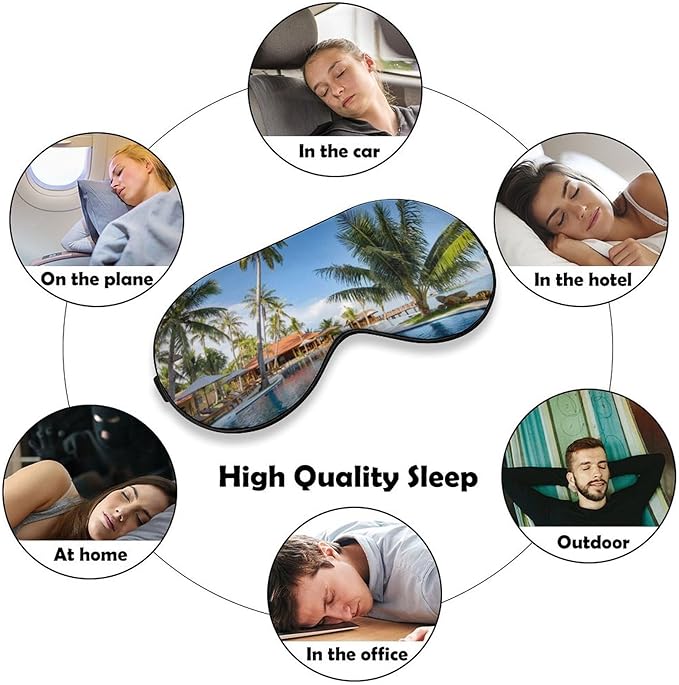 Customize Eye Mask Personalized Sleep Mask Upload Your Image Text Logo Custom Eye Cover with Adjustable Strap for Men Women Friends Brothers and Sisters, White, 8.1"x4.1"