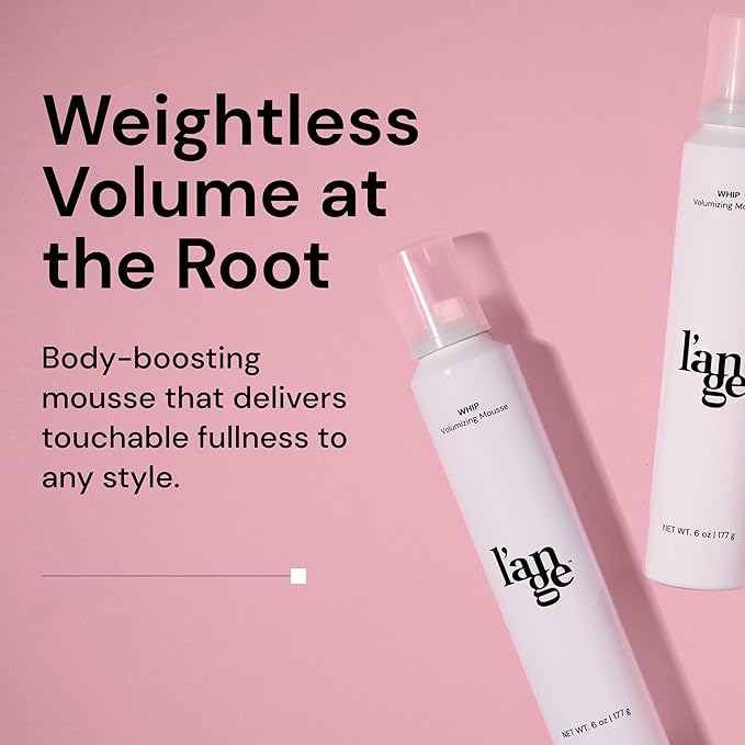 L'ANGE HAIR Whip Volumizing Mousse | Big Hair Thickening Foam | Professional Texturizing Formula for Volume and Shine, Suitable for All Hair Types