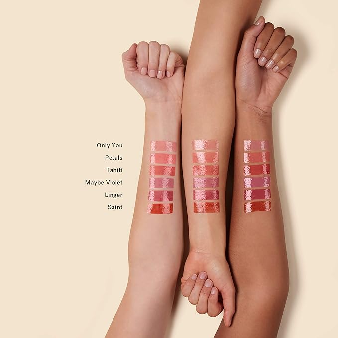 ILIA - Balmy Gloss Tinted Lip Oil | Smoothing Lip Color, Never Sticky | Hydrate, Plump + Moisturize with Hyaluronic Acid | Vegan, Cruelty + Gluten-Free (Saint, 0.14 fl oz | 4.3 ml)